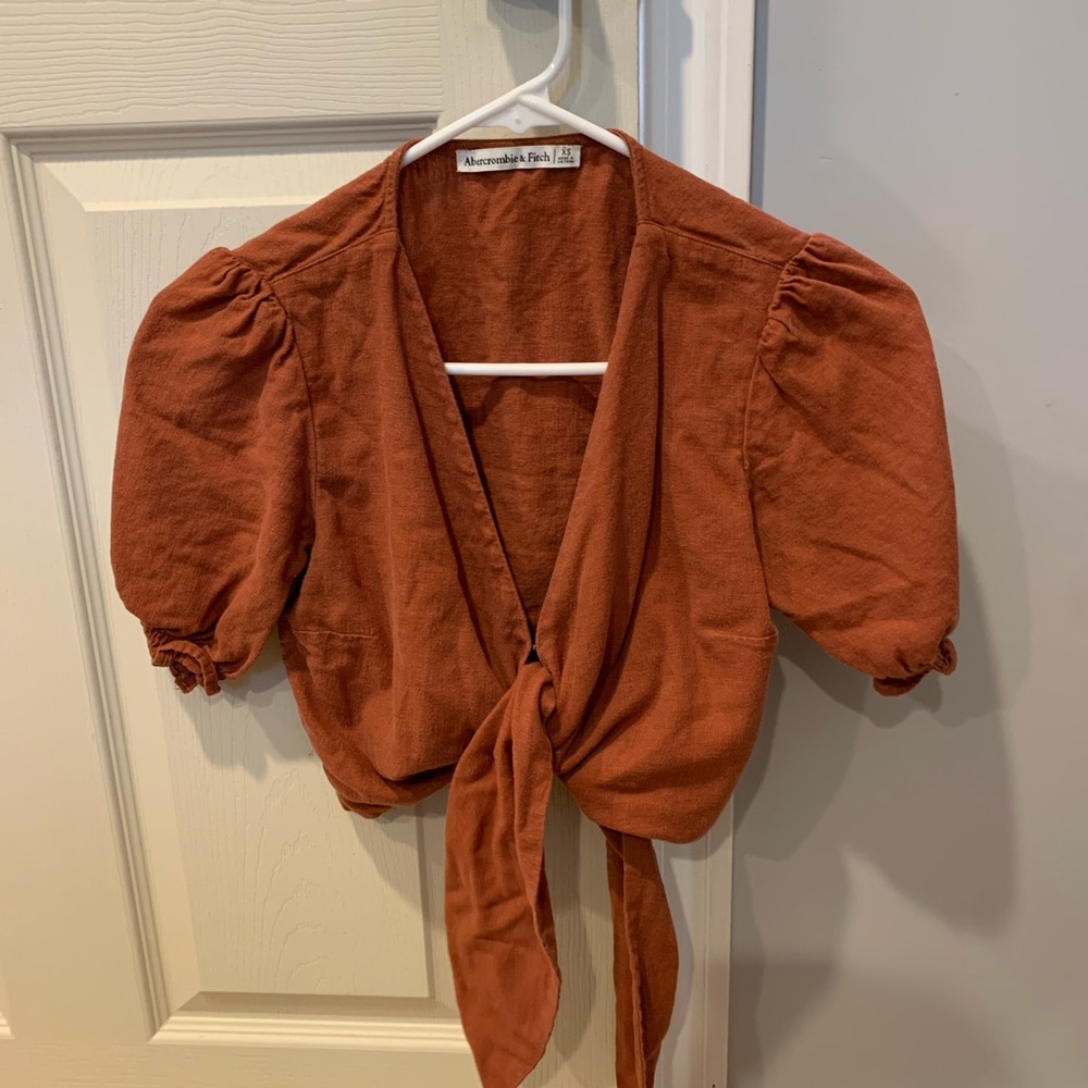 Abercrombie & Fitch tie front top, size XS